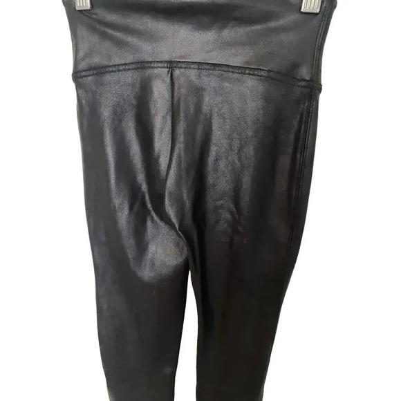 Spanx Faux Leather High Rise Women's Leggings XS in Black - Picture 7 of 9